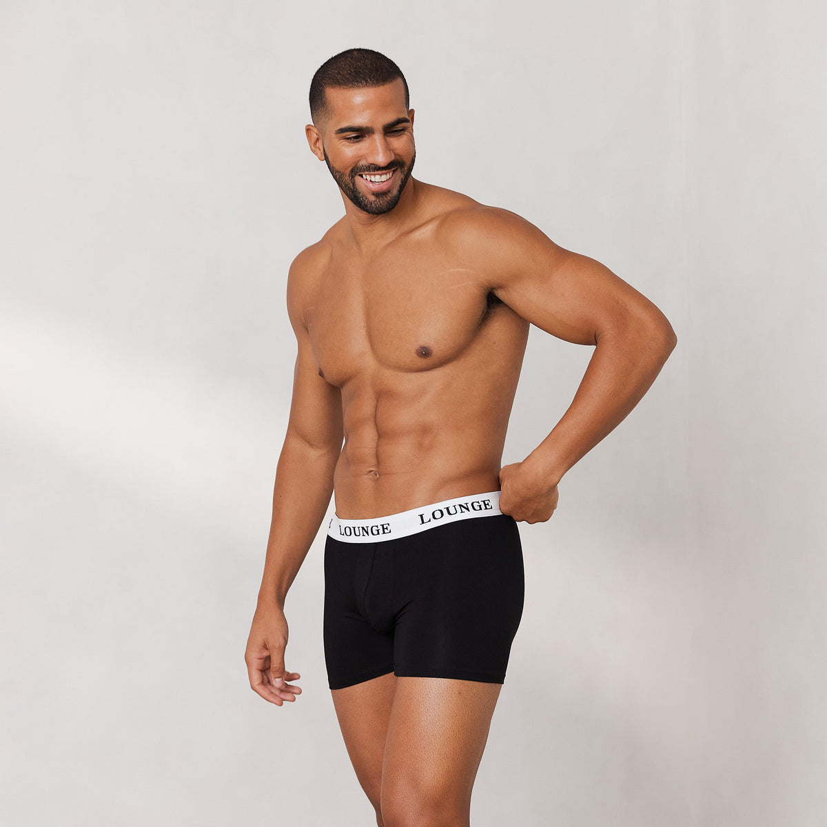 Lounge Men's Everyday Boxers (3 Pack) - Black