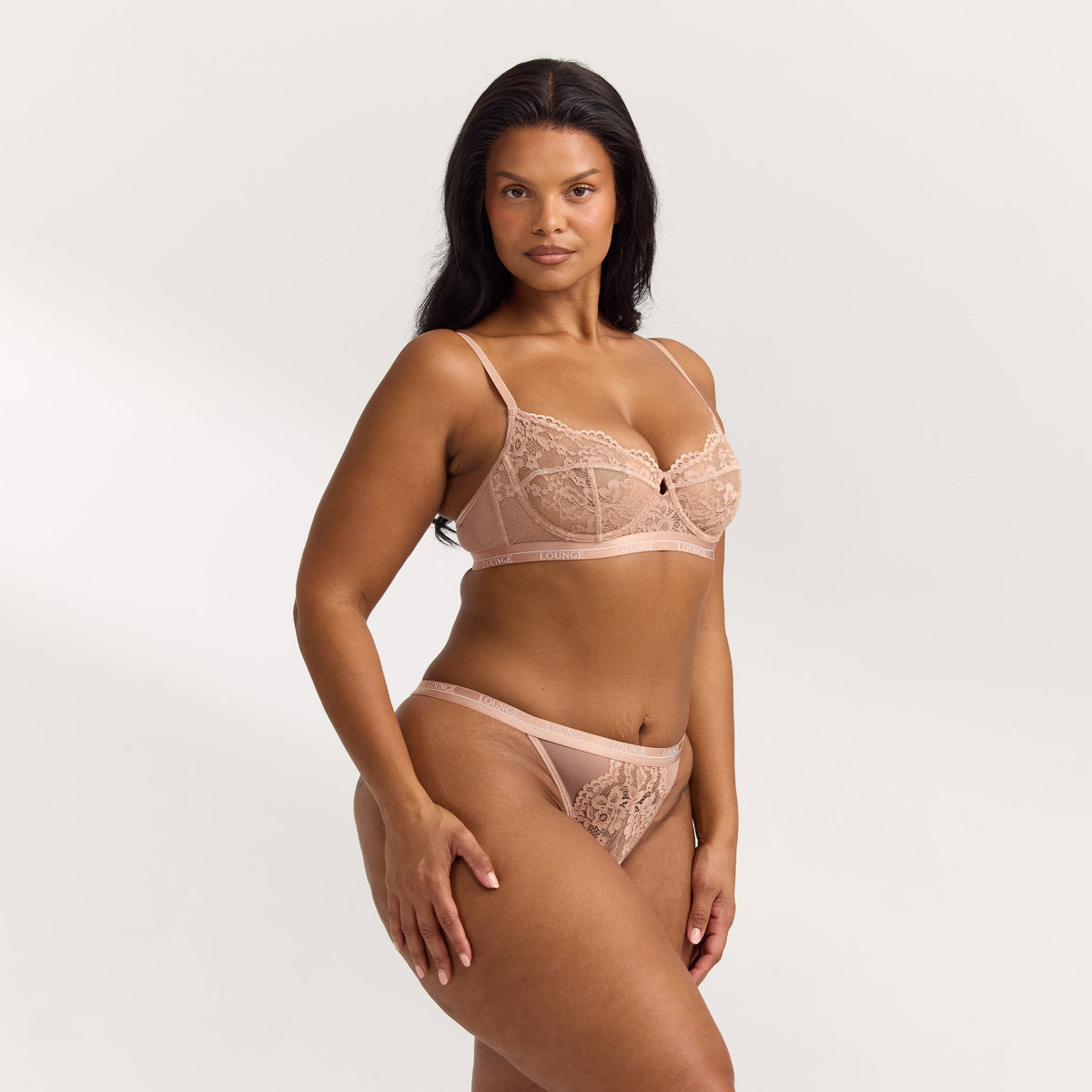 Lounge Blossom Balcony Bra - Dusty Rose