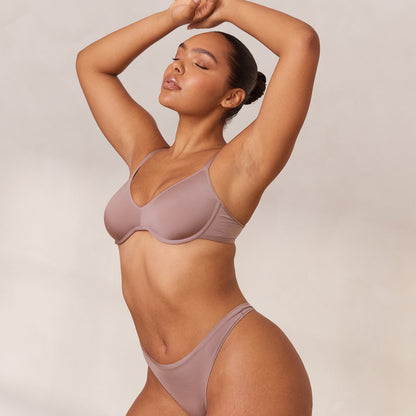 Lounge Barely There Plunge Bra - Mauve