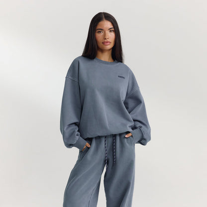 Lounge Oversized Sweater - Washed Blue