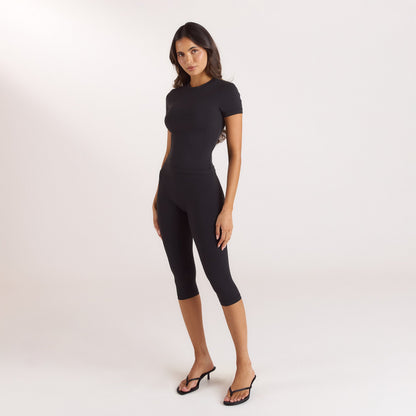 Lounge ContourSoft™ Short Sleeve T-Shirt - Black