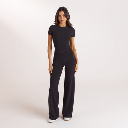 Lounge ContourSoft™ Straight-Leg Leggings - Black