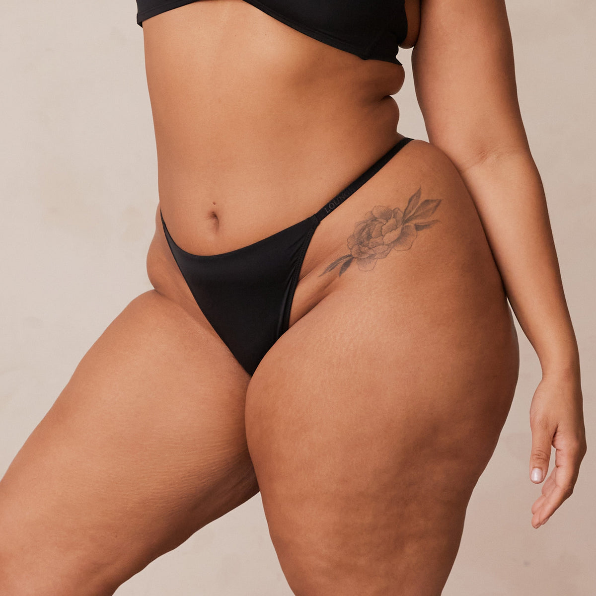 Lounge Light Thong - Black