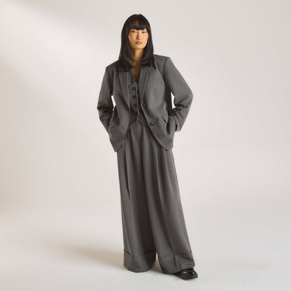 Lounge Oversized Blazer - Charcoal