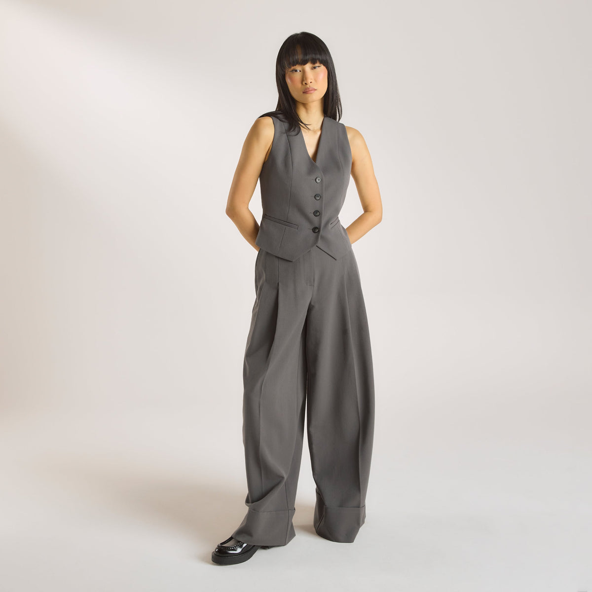 Lounge Tailored Waistcoat - Charcoal