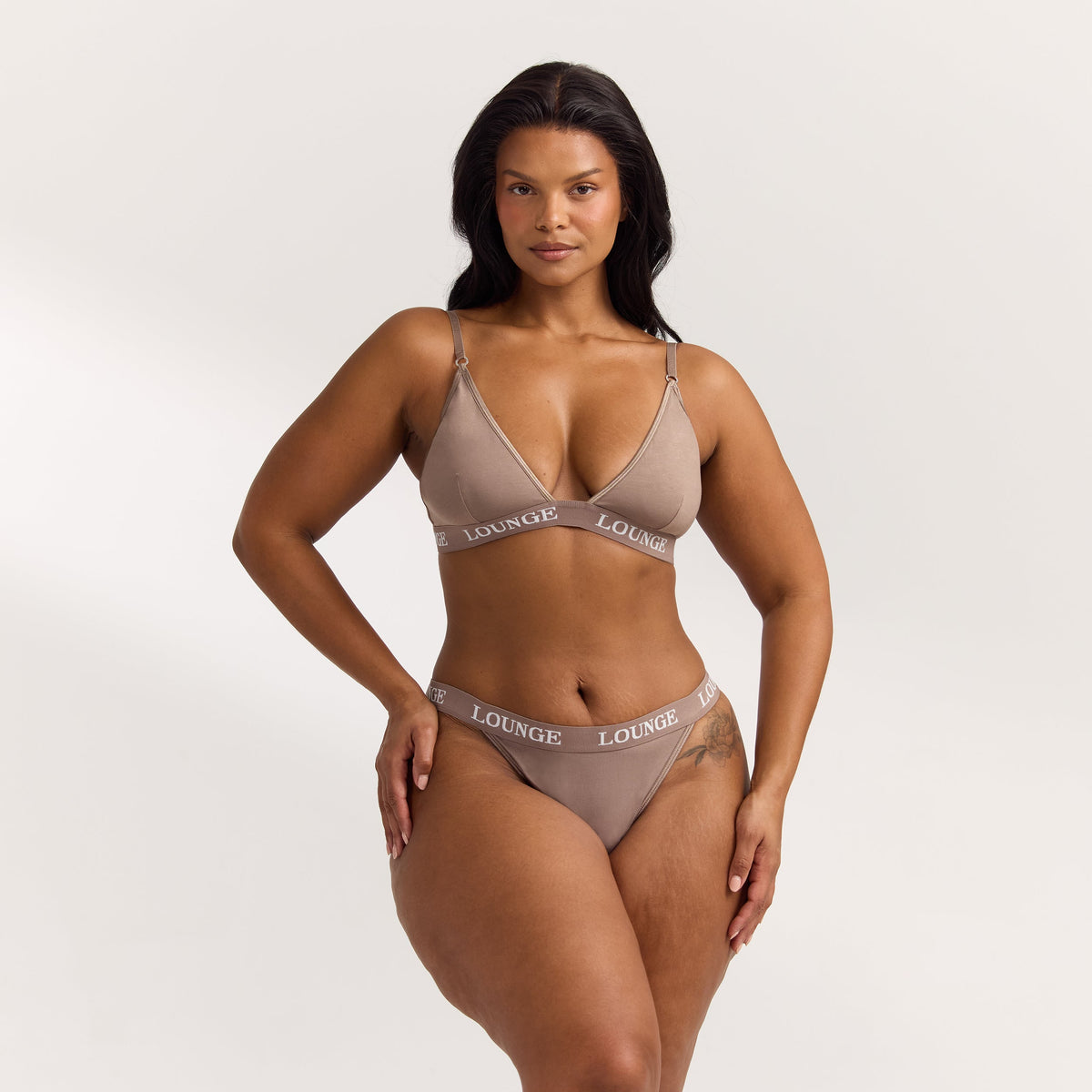 Lounge Bamboo Triangle Bra - Coffee