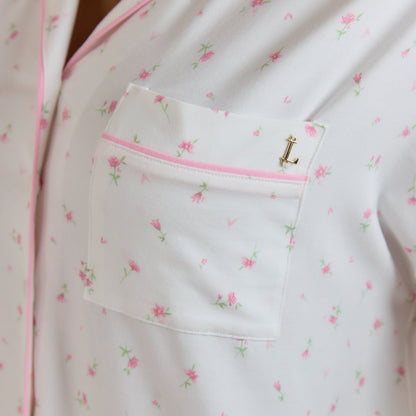 Lounge Modal Pajama Shirt - Floral Print