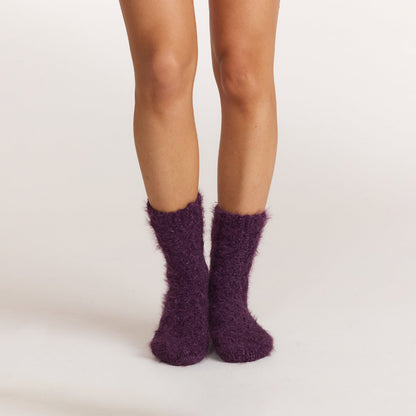 Lounge Fluffy Chenille Cable-Knit Socks - Multi