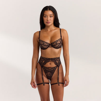 Lounge Seraphina Intimates Balcony Bra (Set) - Dark Chocolate