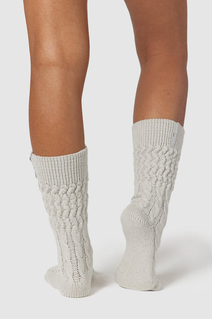 Lounge Snug Knitted Socks - Frost