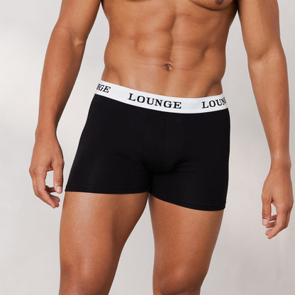 Lounge Men's Everyday Boxers (3 Pack) - Black