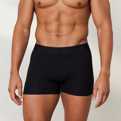 Lounge Men's Luxe Boxers (3 Pack) - Black