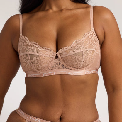 Lounge Blossom Balcony Bra - Dusty Rose