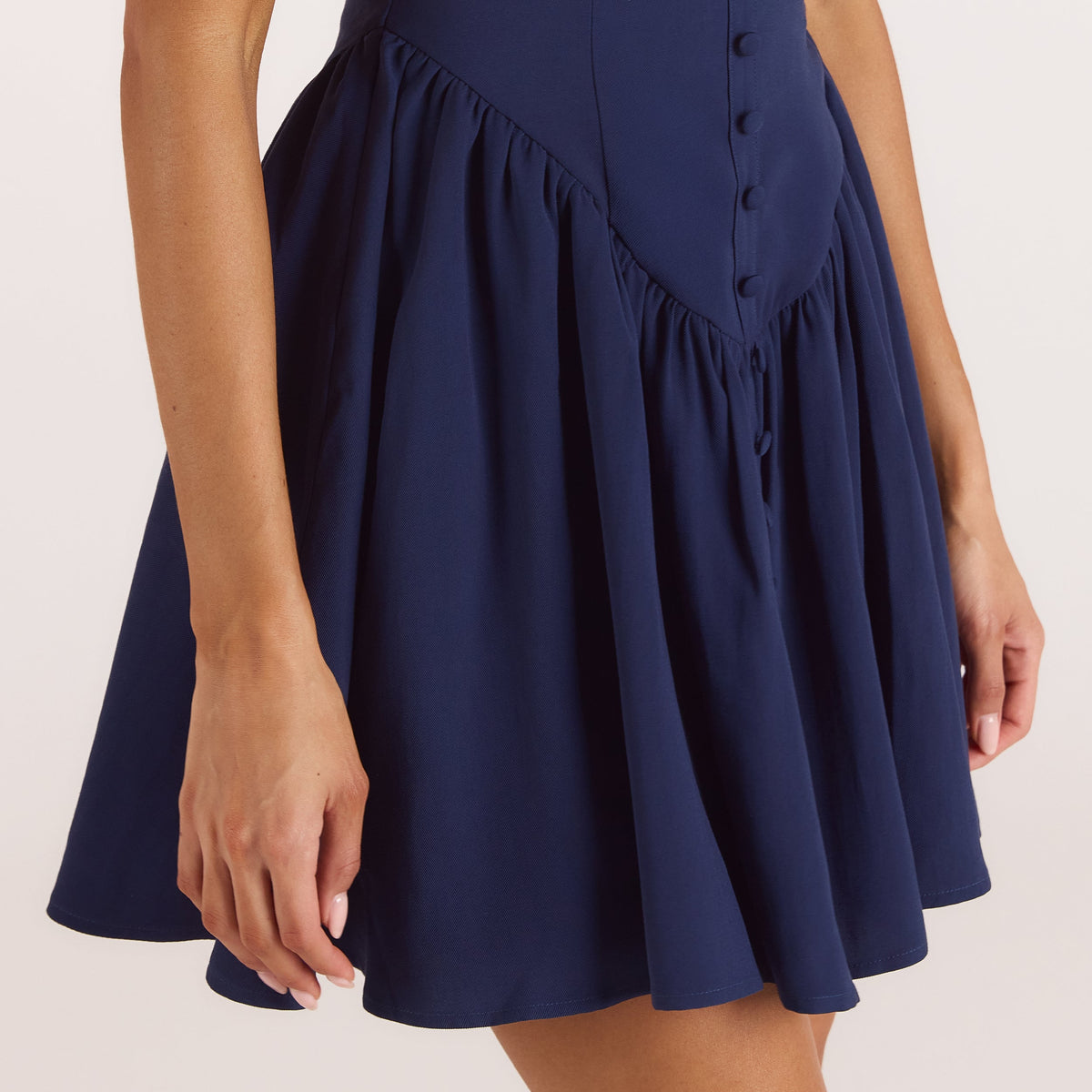 Lounge Plunge Mini Dress - Navy