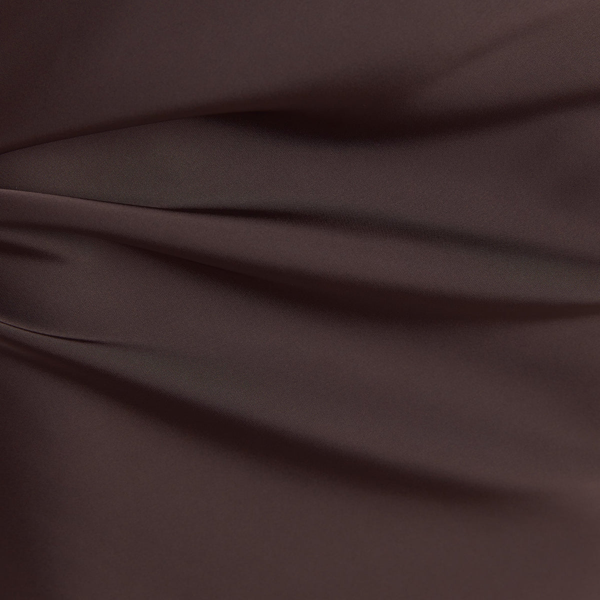 Lounge Satin Fitted Maxi Skirt - Chocolate