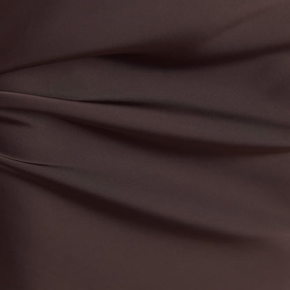 Lounge Satin Fitted Maxi Skirt - Chocolate