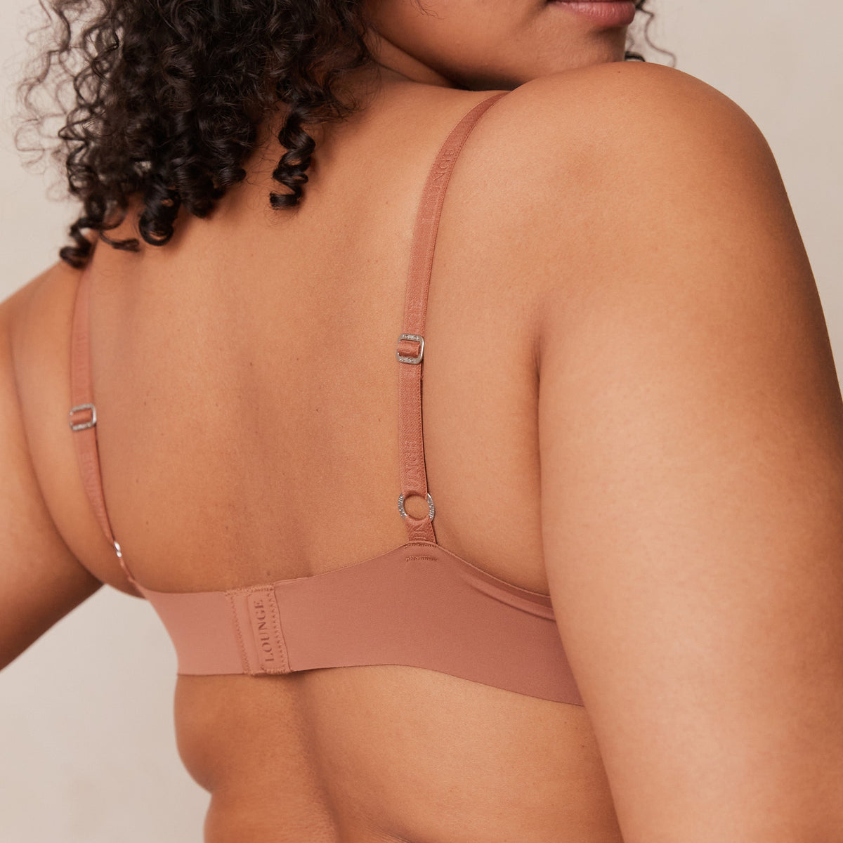 Lounge Light Non-wire Plunge T-shirt Bra  - Mocha