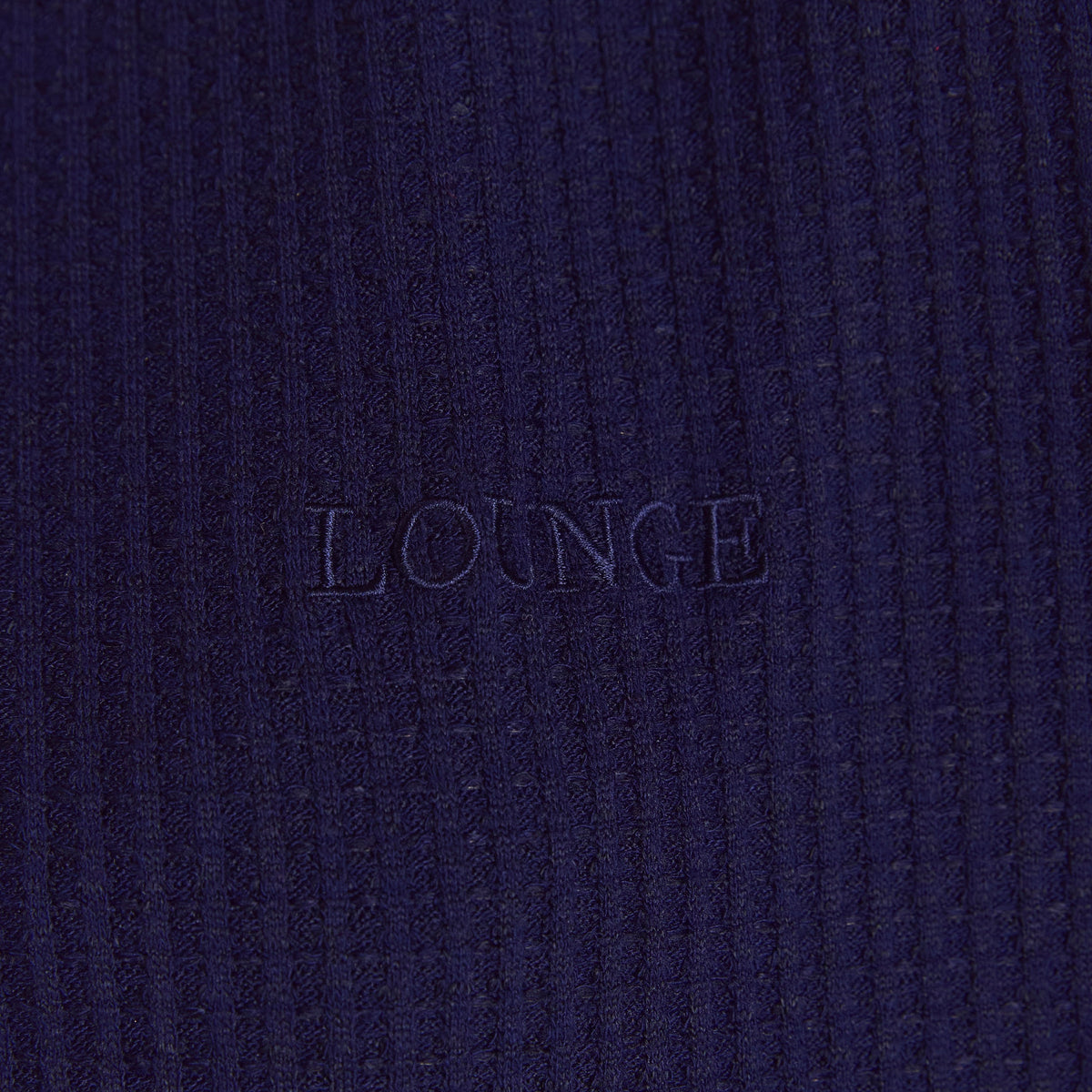 Lounge Soft Waffle Pajama Top - Navy