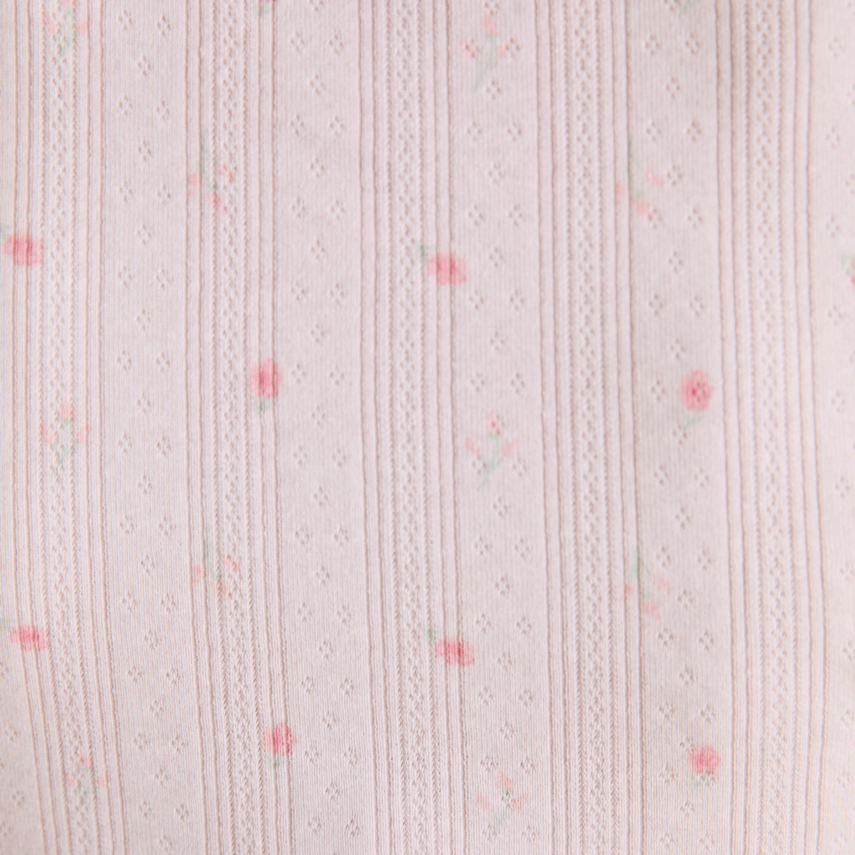 Lounge Pointelle Pajama Top - Pink Floral