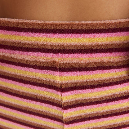 Lounge Sunstripe Towelling Shorts - Retro Stripe