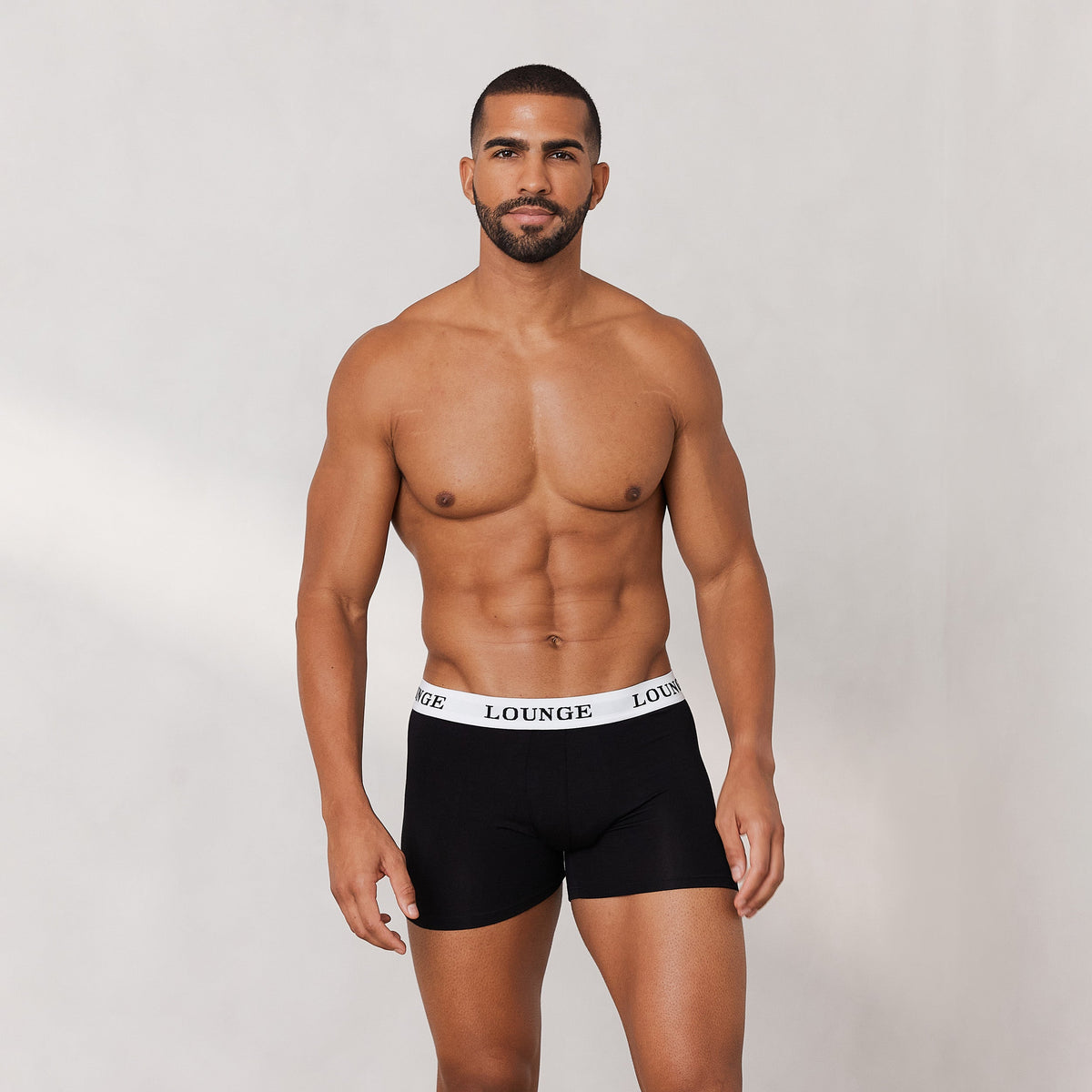 Lounge Men's Everyday Boxers (3 Pack) - Black