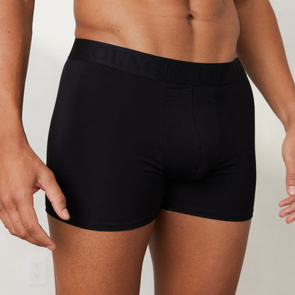Lounge Men's Luxe Boxers (3 Pack) - Black