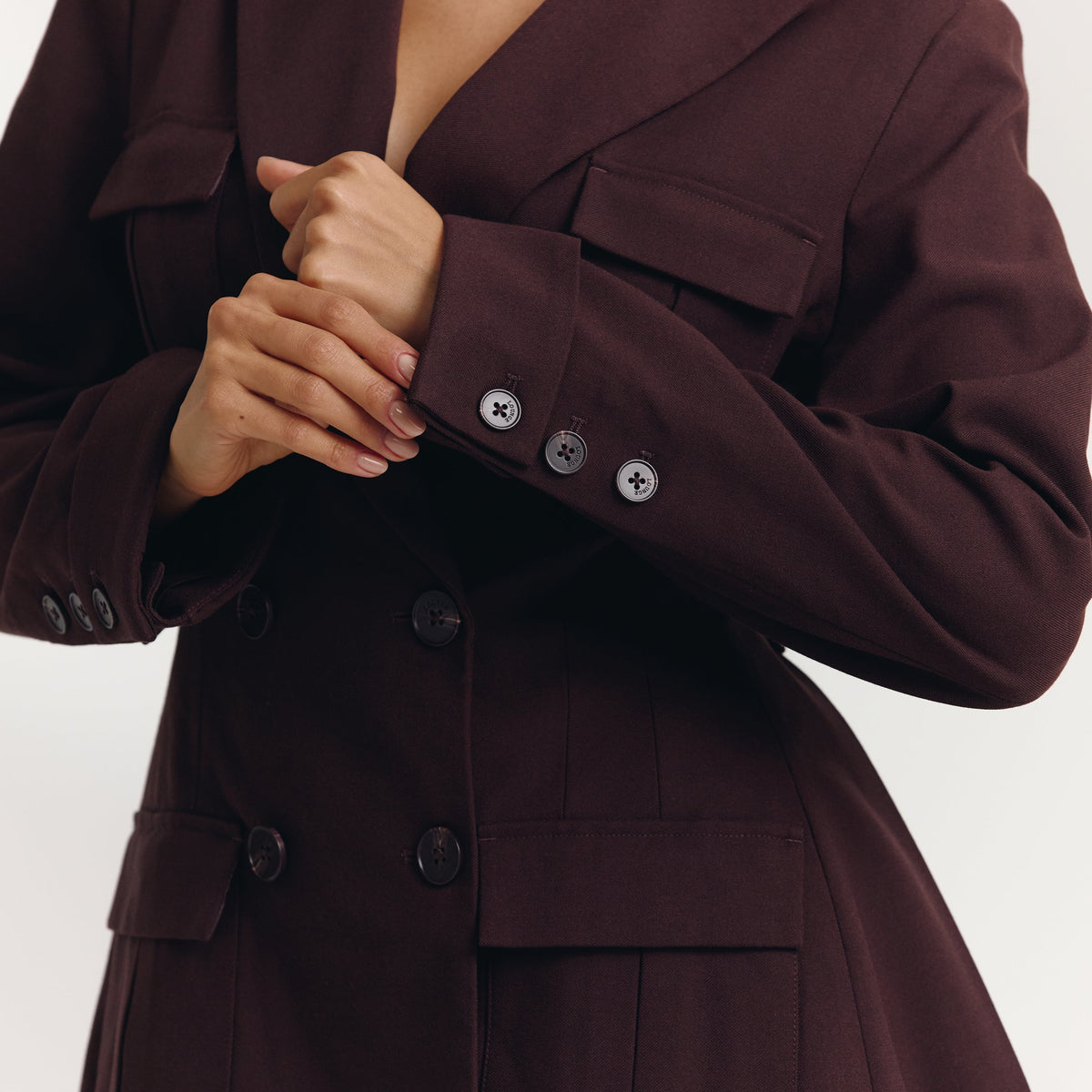 Lounge Blazer Dress - Chocolate