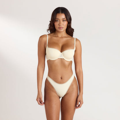 Lounge Comfort Balconette Bra - Latte