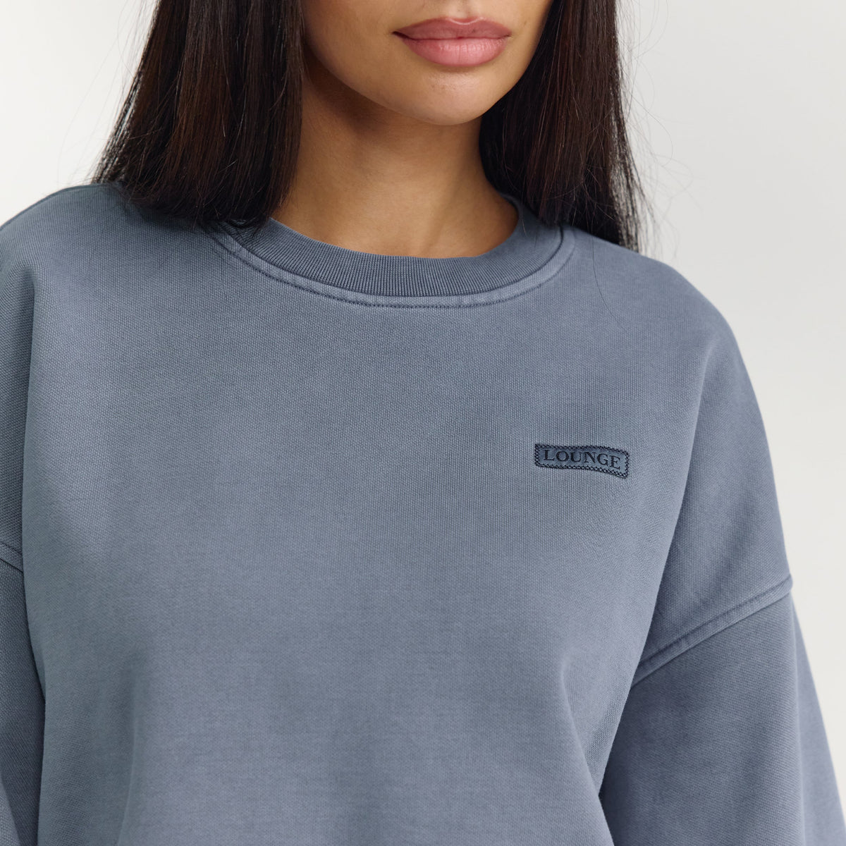 Lounge Oversized Sweater - Washed Blue