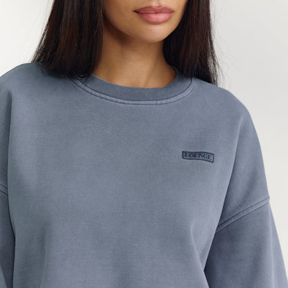 Lounge Oversized Sweater - Washed Blue