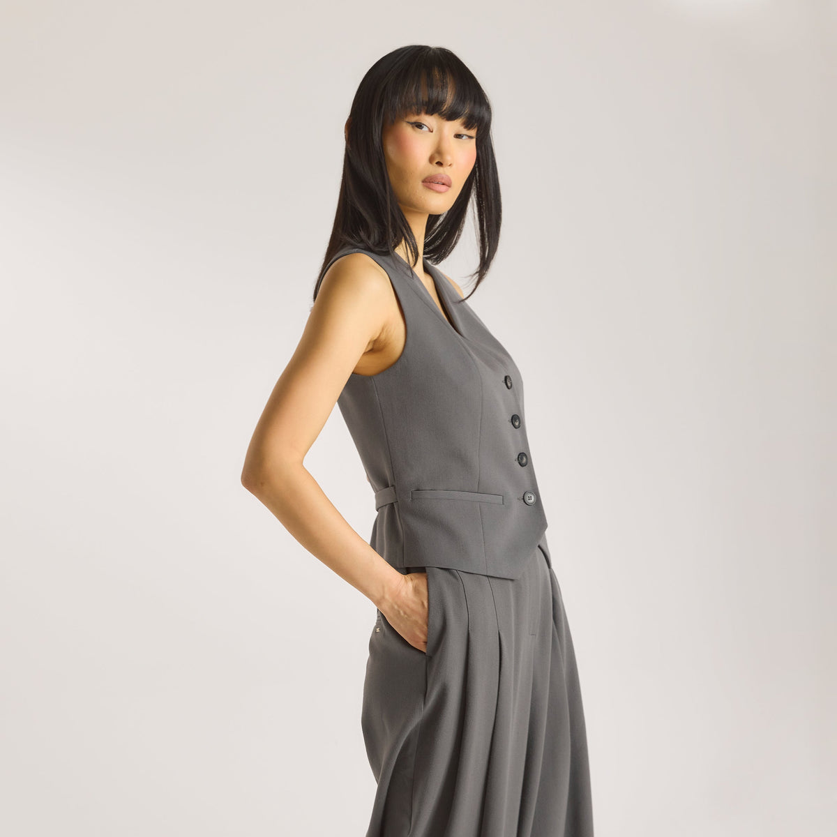 Lounge Tailored Waistcoat - Charcoal