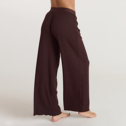 Lounge Soft Waffle Pajama Bottoms - Dark Chocolate