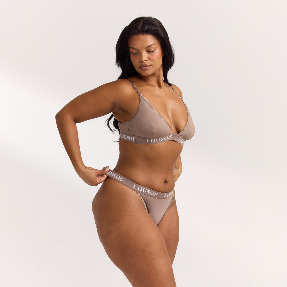 Lounge Bamboo Triangle Bra - Coffee