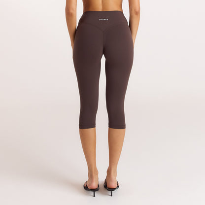 Lounge ContourSoft™ Capri Leggings - Dark Chocolate