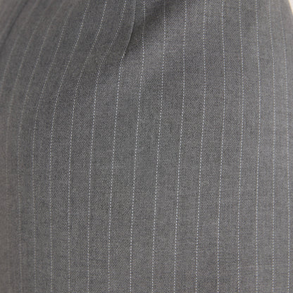 Lounge Structured Skirt - Grey Pinstripe