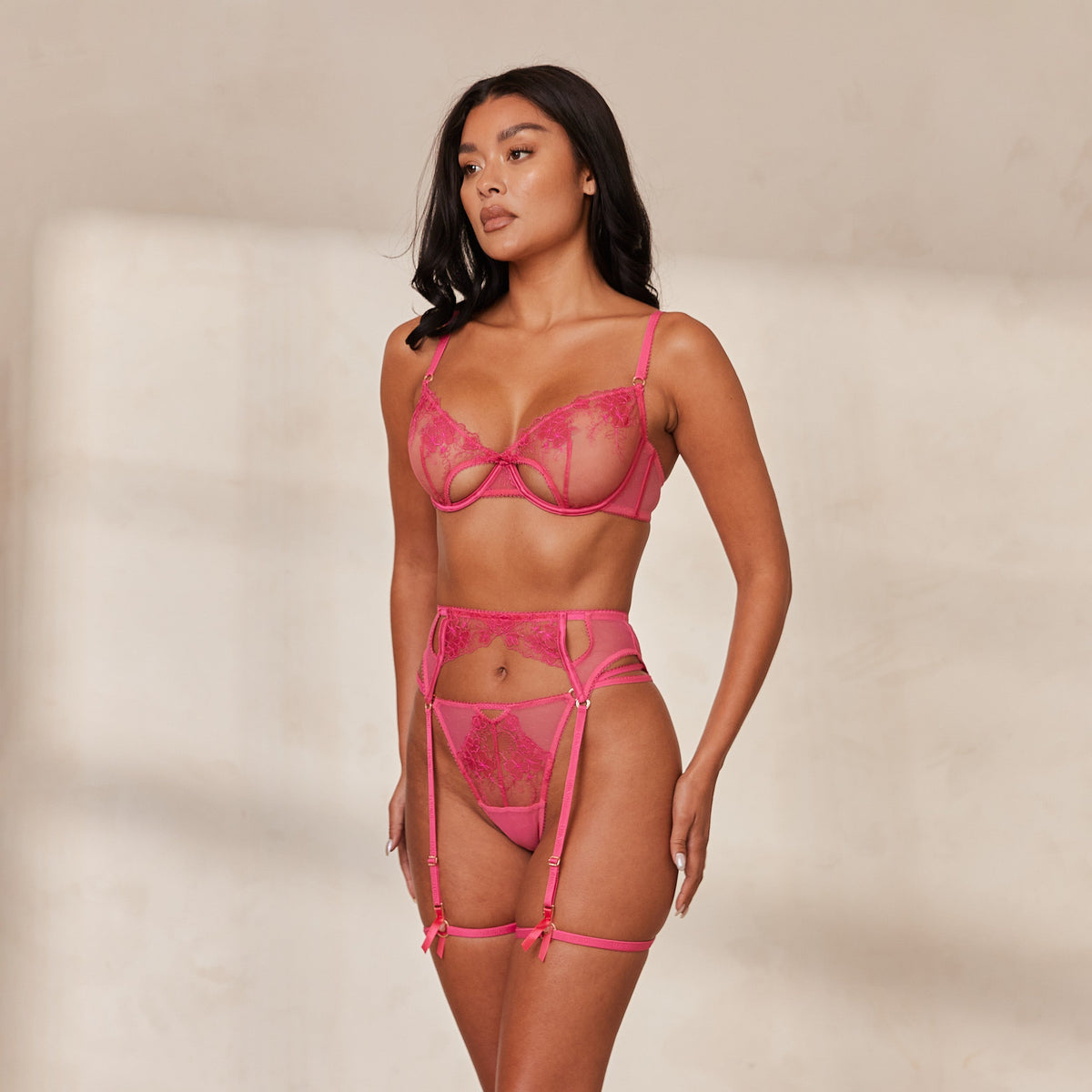 Lounge Florence Intimates Bra (Set) - Hot Pink