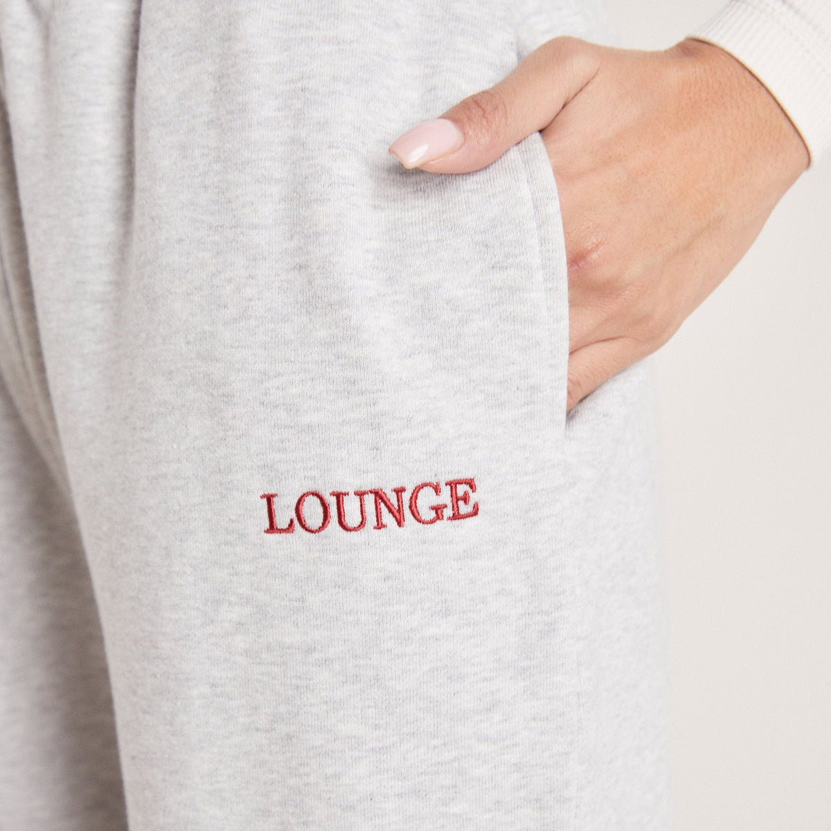 Lounge Cuffed Sweatpants - Grey Marl