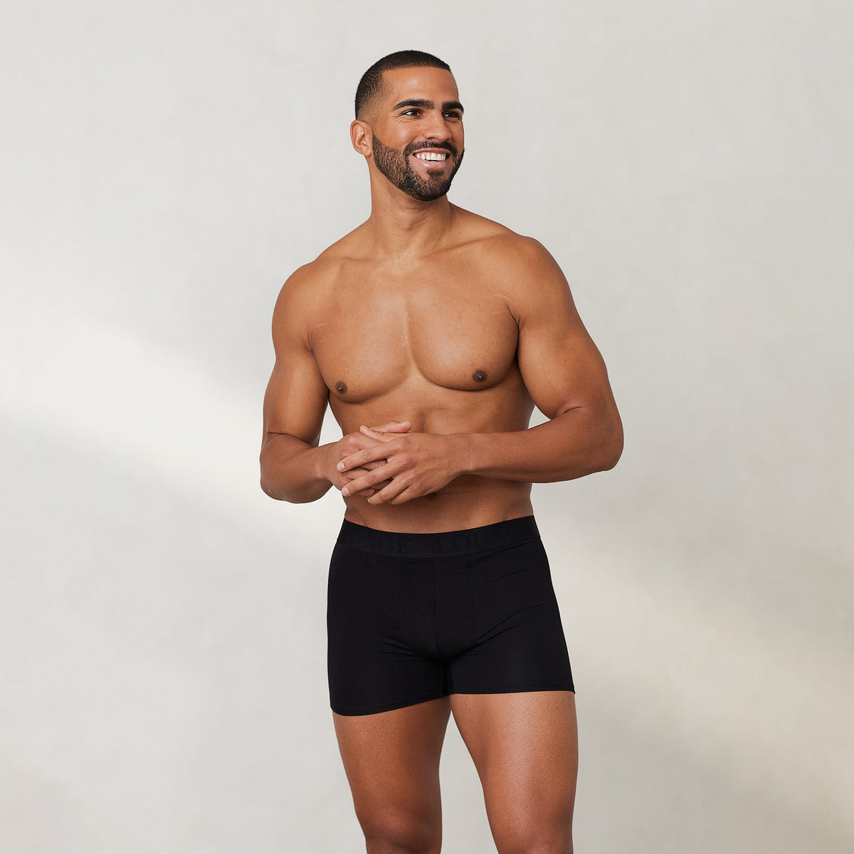 Lounge Men's Luxe Boxers (3 Pack) - Black