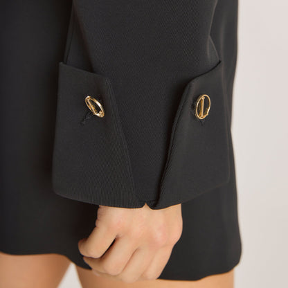 Lounge Structured Dress - Black
