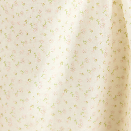 Lounge Wrap Detail Mini Dress - Cream Floral