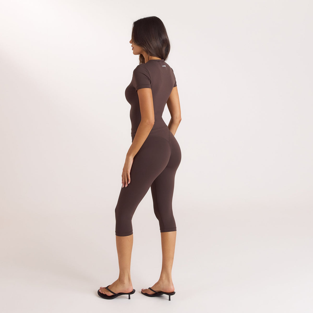 Lounge ContourSoft™ Capri Leggings - Dark Chocolate
