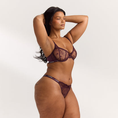 Lounge Reveal Balcony Bra - Fig