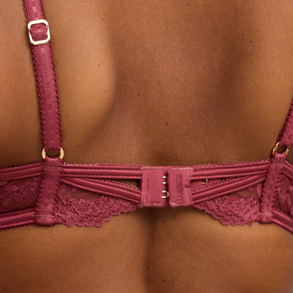 Lounge Enchant Plunge Bra - Rhubarb
