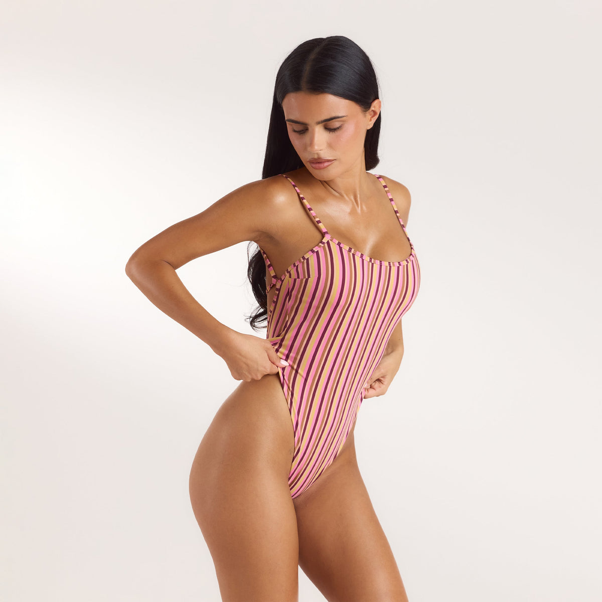 Lounge Sunstripe Swimsuit - Retro Stripe