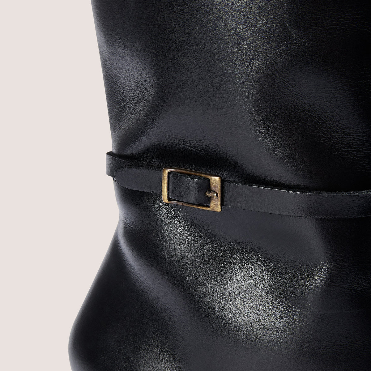 Lounge Juni Knee-High Leather Boots - Black