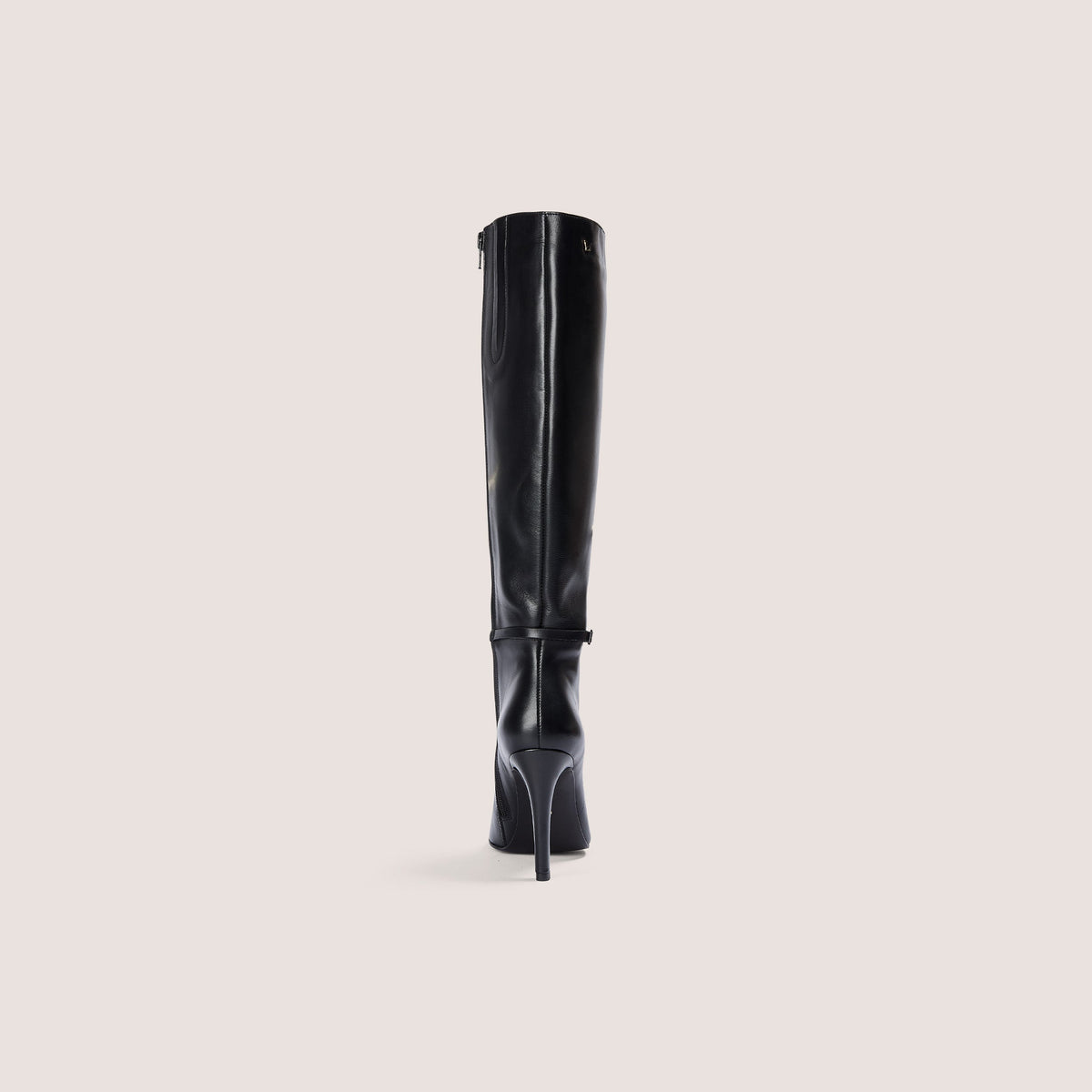 Lounge Juni Knee-High Leather Boots - Black