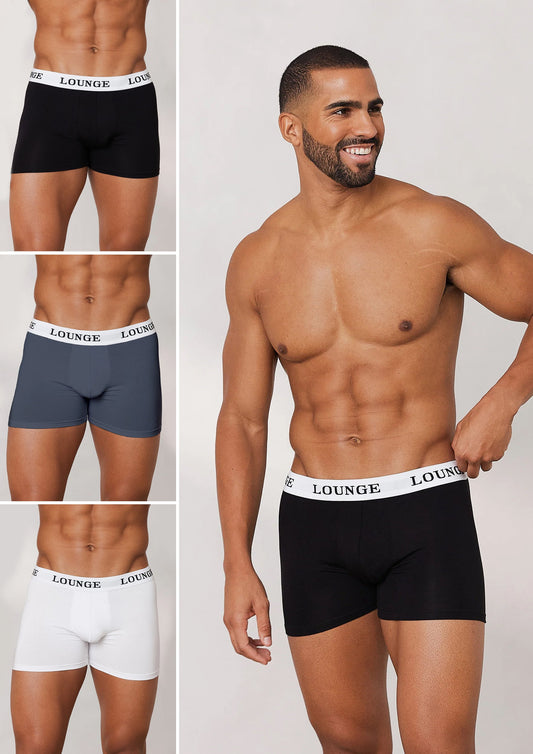 Lounge Men's Everyday Boxers (3 Pack) - Multipack