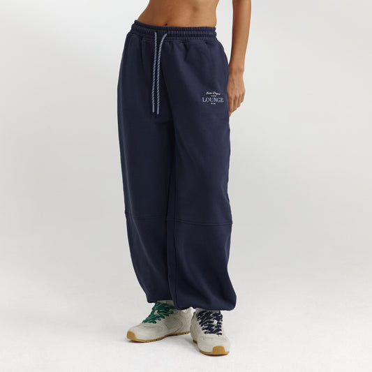 Lounge Barrel Leg Sweatpants - Dark Blue