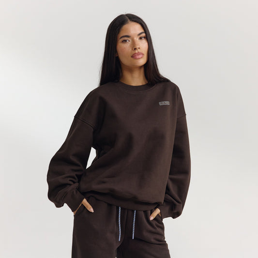 Lounge Oversized Sweater - Dark Chocolate