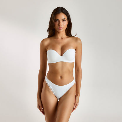 Lounge Wired Strapless Bra - White